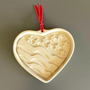 Retired Pampered Chef Patriotic Heart